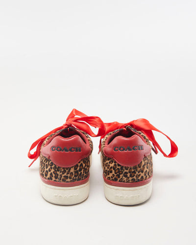 Coach Leopard Print Trainers - EU 37.5