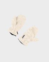 Higher State Cream Borg Mittens - S