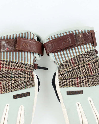 Rome Thinsulate Leather Panelled Snowboarding Gloves - M