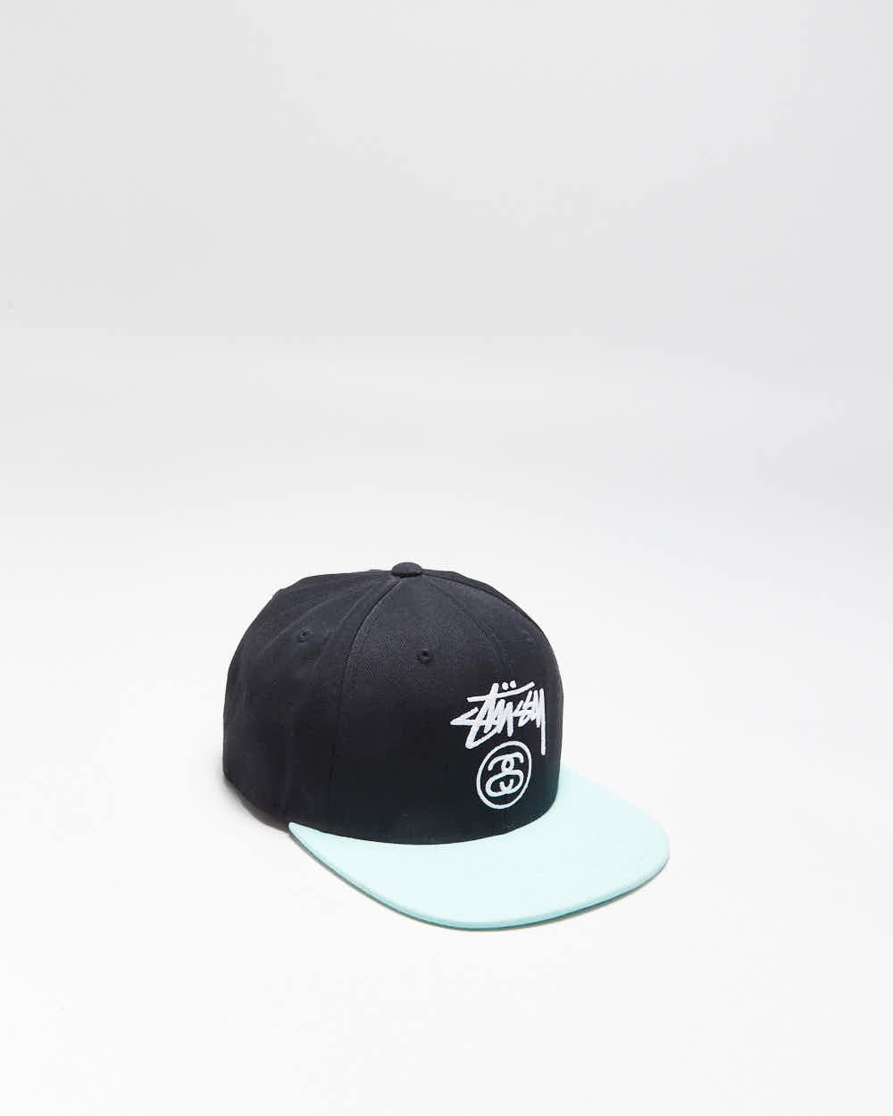 Vintage Starter x Stussy Wool Blend Embroidered Teal Snapback - OS