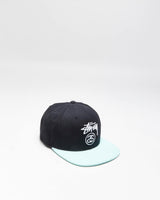 Vintage Starter x Stussy Wool Blend Embroidered Teal Snapback - OS
