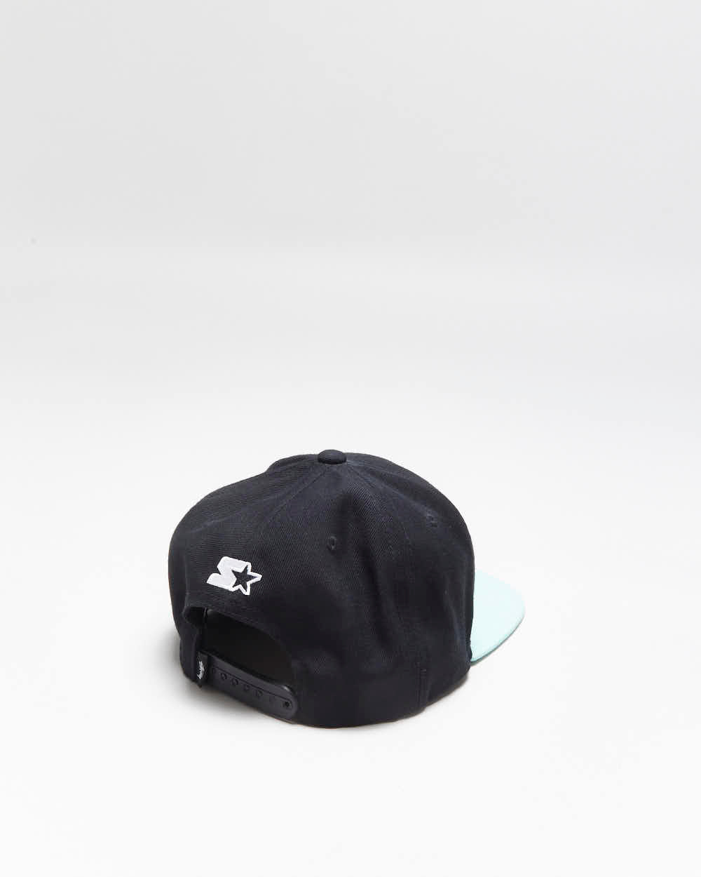 Vintage Starter x Stussy Wool Blend Embroidered Teal Snapback - OS