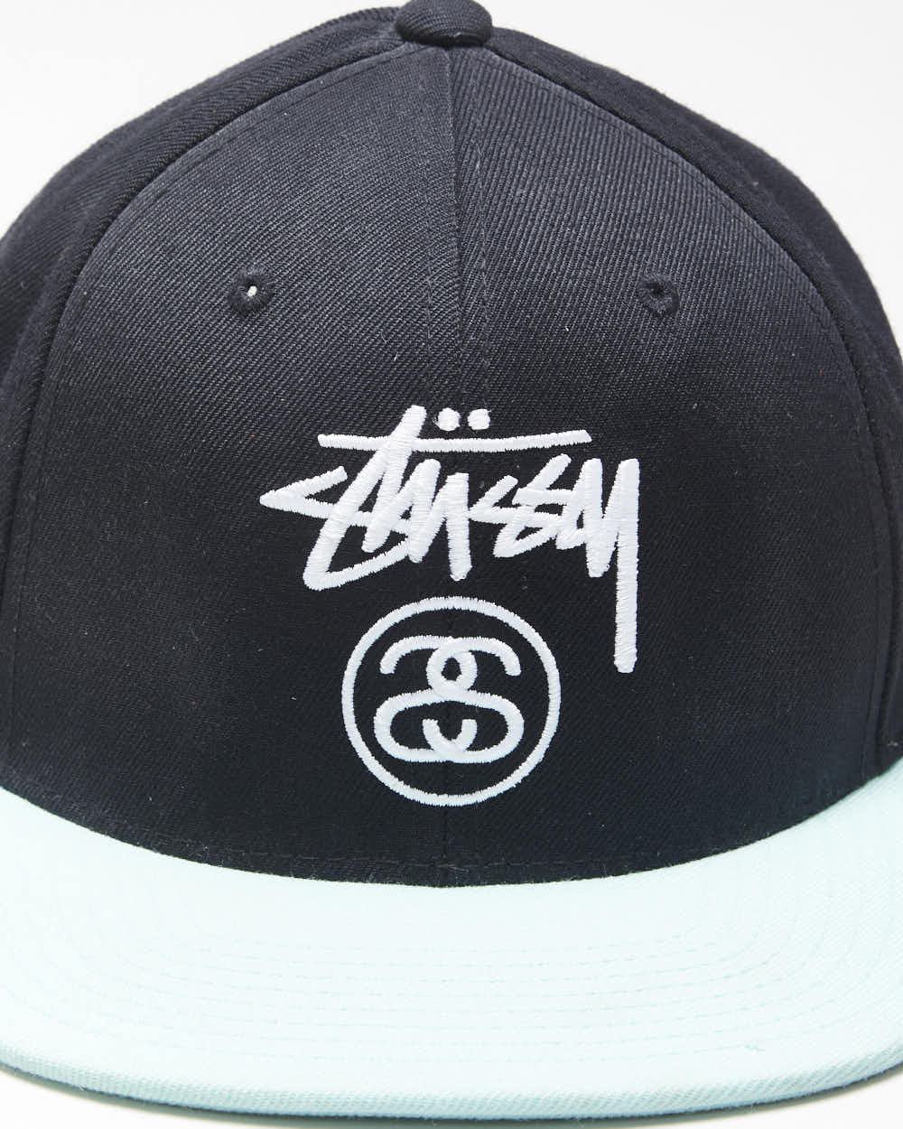 Vintage Starter x Stussy Wool Blend Embroidered Teal Snapback - OS