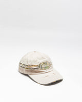 Vintage Y2K 00s Peterbilt Khaki Camouflage Distressed Velcro Baseball Cap - OS