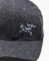 Vintage Arc'teryx Marl Grey Wool Ball Bird FlexFit Baseball Cap - L/XL