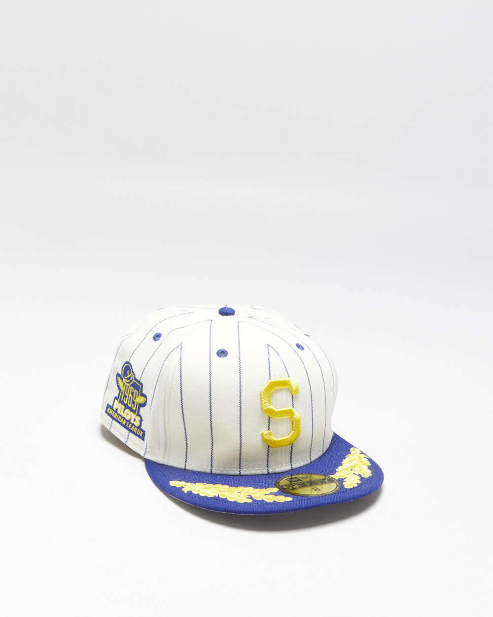 1969 Retro New Era 59Fifty x Cooperstown Collection Seattle Pilots Pin-Stripe MLB Fitted Baseball Cap - 8/63.5cm