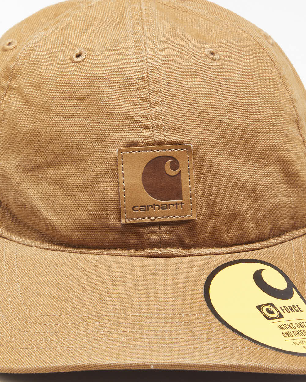 DS Vintage Carhartt Force Odessa Tan Canvas Velcro Baseball Cap - OS