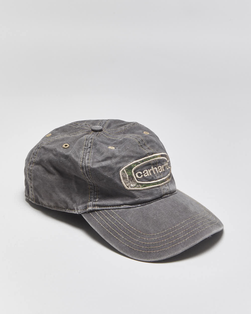 Vintage Carhartt Cedarville Duck Canvas Realtree Camo Velcro Baseball Cap - OS