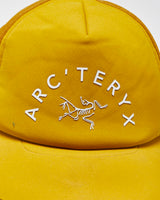 Vintage Arc'teryx Mustard Soft Shell Arc'Word Bird Trucker Cap - OS