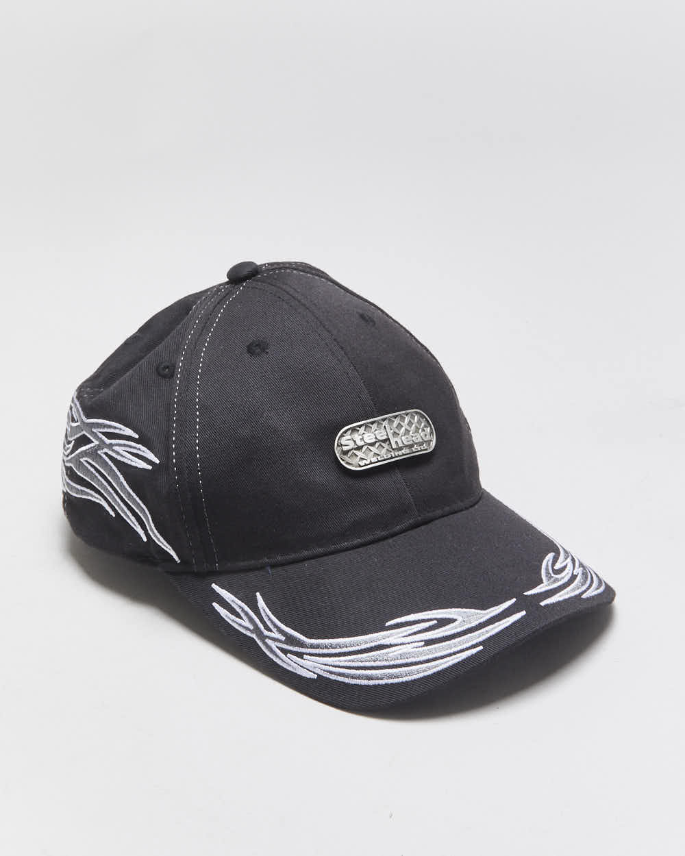Vintage Y2K 00s Steelhead Embroidered Velcro Canvas Baseball Cap - OS