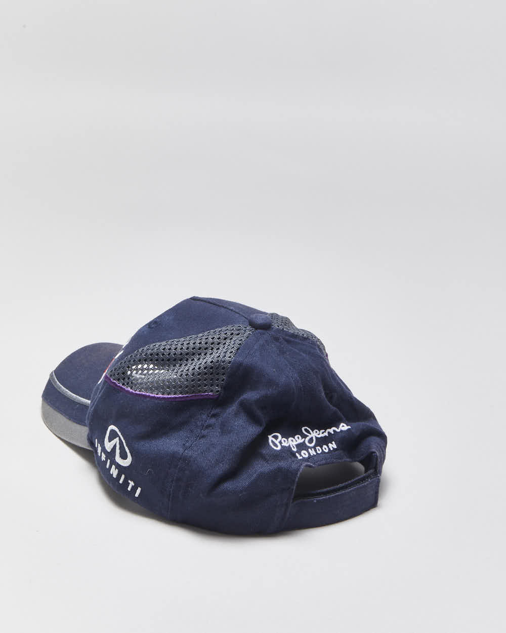 Vintage Pepe Jeans Red Bull Racing Infiniti Mesh Canvas Velcro Baseball Cap - OS