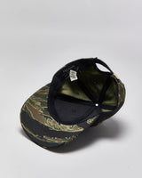 Vintage Filson Logger Tiger Camo Leather Strap Patch Canvas Baseball Cap - OS