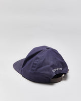 Vintage Supreme Grained Leather S Patch Canvas Flat Brim Baseball Cap - OS