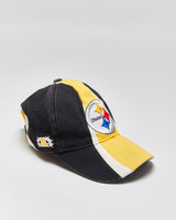 Vintage Y2K 00s Reebok Pittsburgh Steelers NFL Equipment Canvas Velcro Baseball Cap - OS