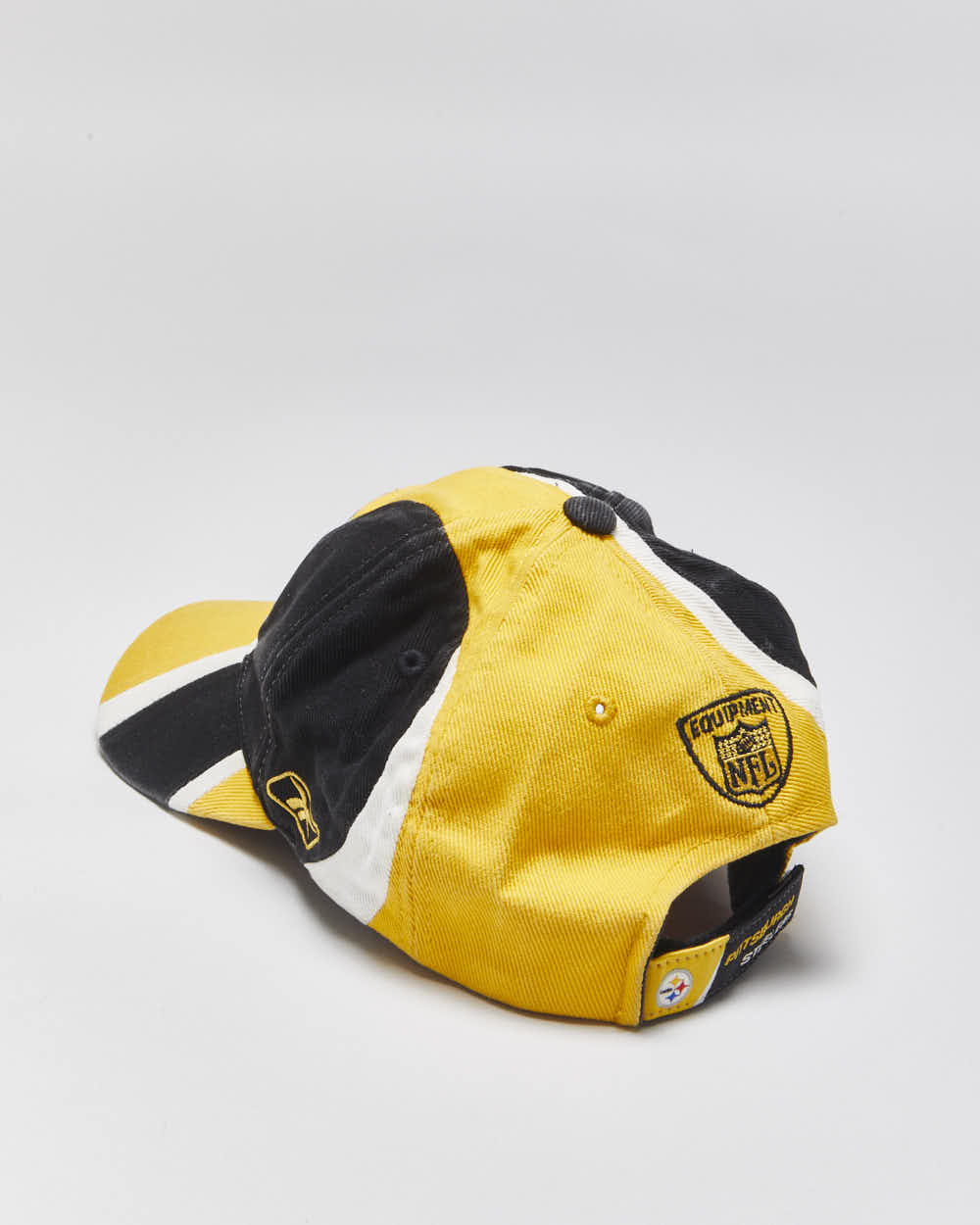 Vintage Y2K 00s Reebok Pittsburgh Steelers NFL Equipment Canvas Velcro Baseball Cap - OS