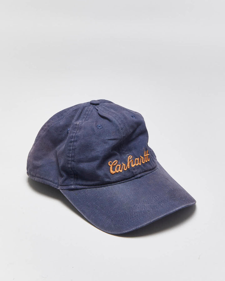 Vintage Carhartt Canvas Script Distressed Velcro Baseball Cap - OS