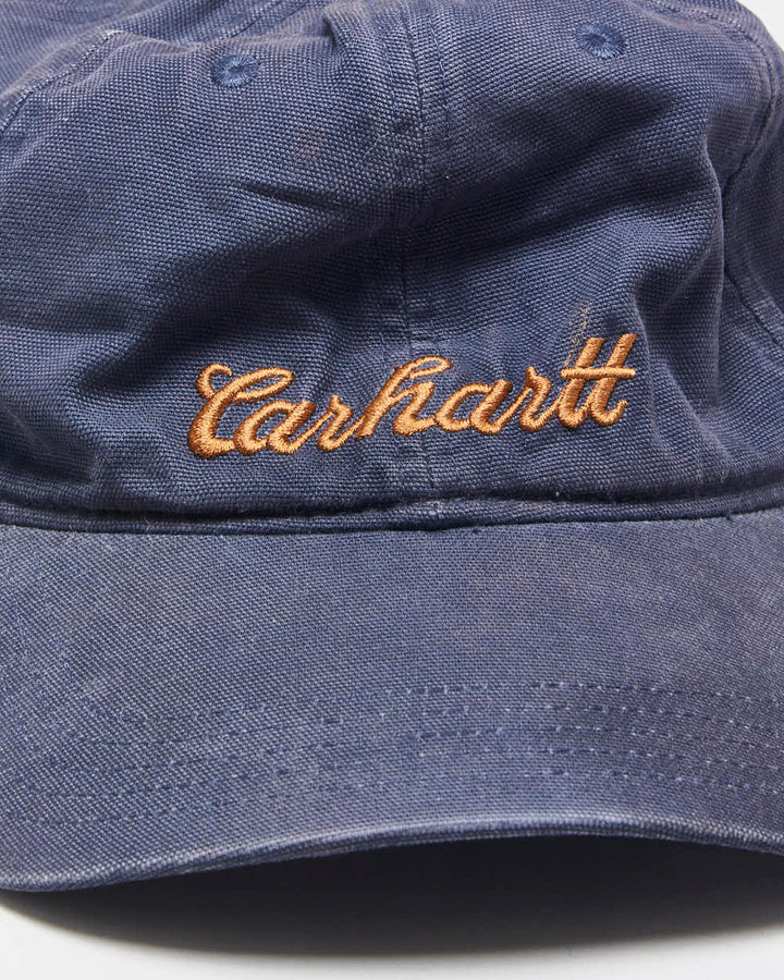 Vintage Carhartt Canvas Script Distressed Velcro Baseball Cap - OS