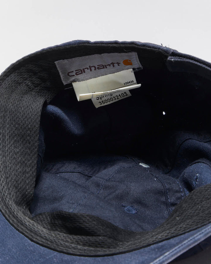 Vintage Carhartt Canvas Script Distressed Velcro Baseball Cap - OS