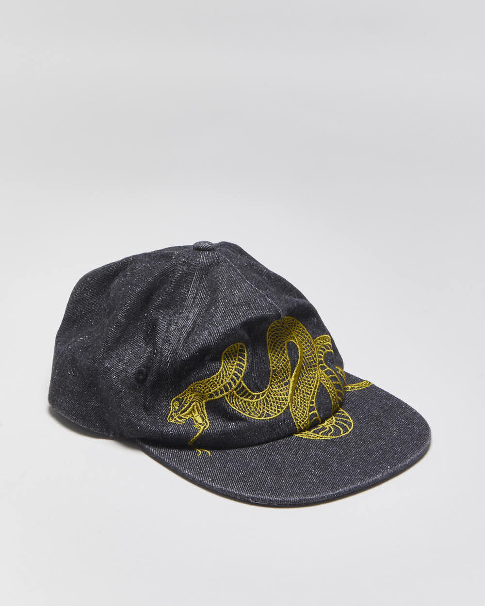 Vintage Coney Island Picnic Embroidered Snake Denim Snapback - OS