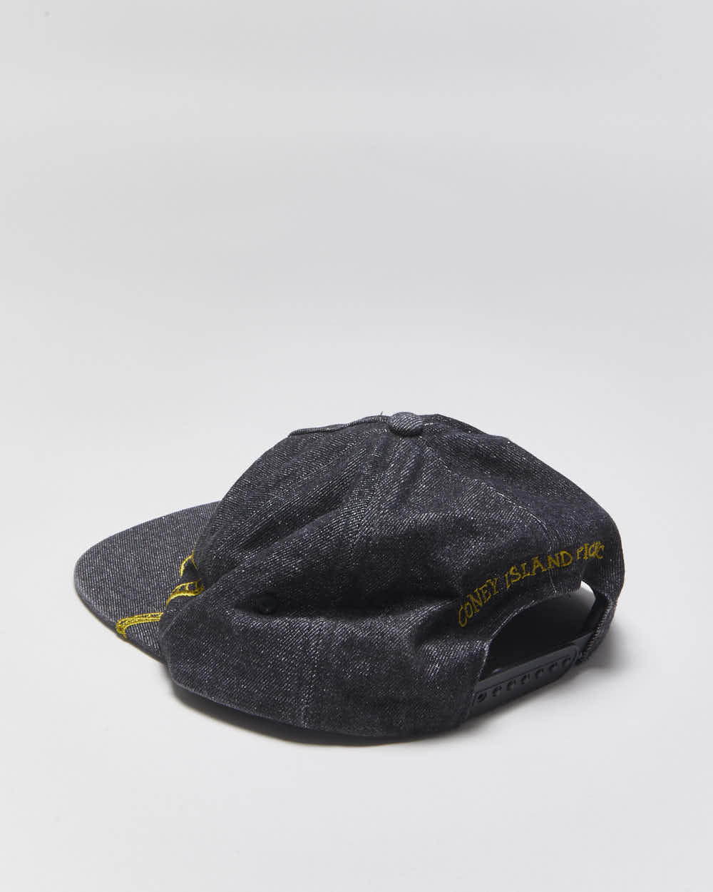 Vintage Coney Island Picnic Embroidered Snake Denim Snapback - OS