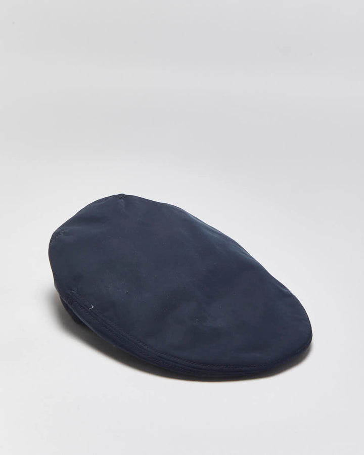 Vintage Coach Soft Shell Satin Leather Buckle Flat Cap - M/L