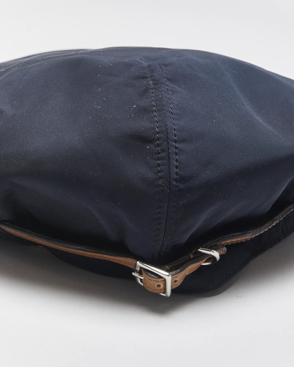 Vintage Coach Soft Shell Satin Leather Buckle Flat Cap - M/L
