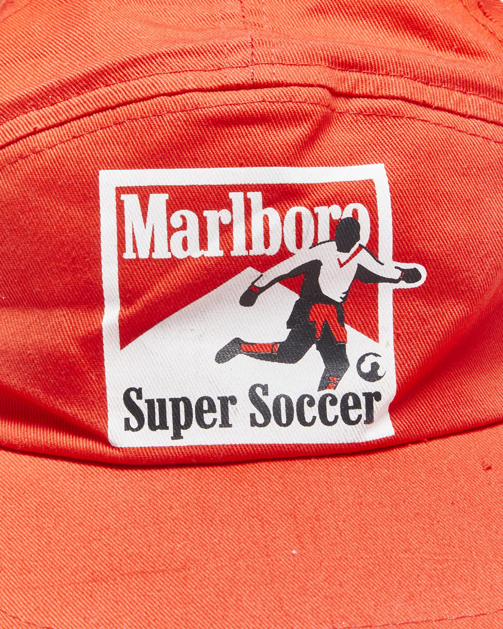 Vintage 1980s Malboro Super Soccer Canvas Flat Brim Snapback - OS