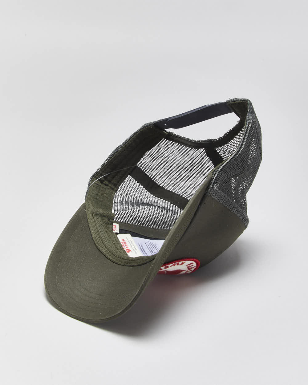 Fjallraven 1960 Logo Langtradarkeps Khaki Canvas Trucker Hat - S/M