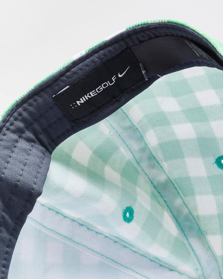 Vintage Nike Golf Gingham Check Flex Fit Baseball Cap - M/L