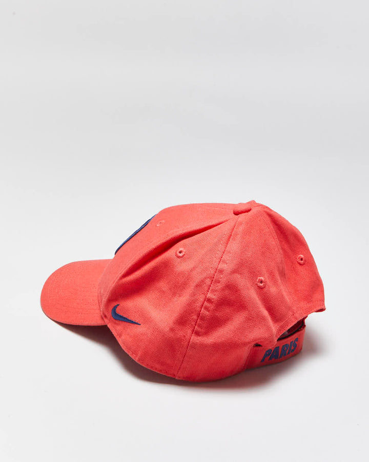 Vintage Nike PSG FC Embroidered Canvas Velcro Baseball Cap - OS