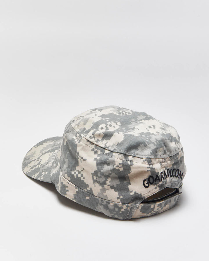 Vintage U.S. Army Digi Camo Made In USA Canvas Velcro Military Cap - OS
