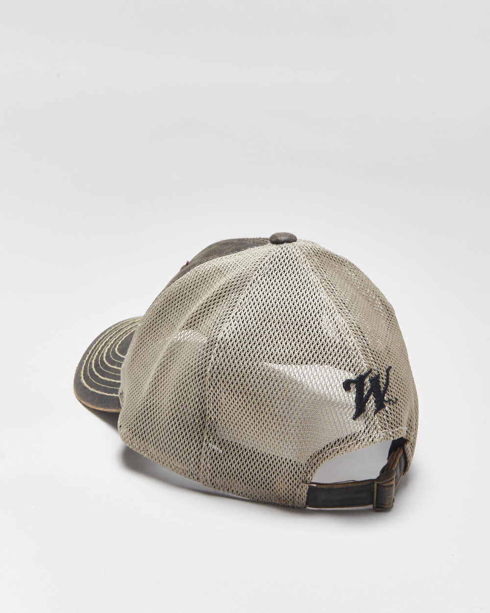 Vintage Outdoor Winchester Faux Leather Canvas Trucker Cap - OS