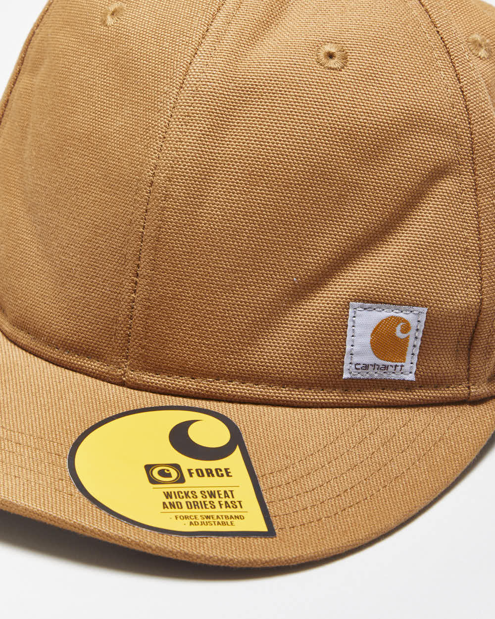 DSWT Carhartt Tan Firm Duck Canvas Flat Brim Snapback - OS