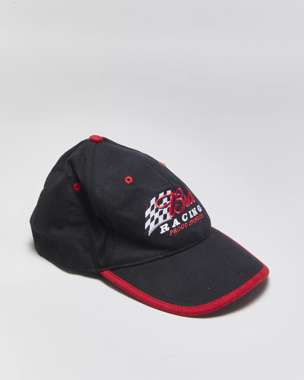 Vintage Y2K 00s Budweiser Racing Canvas Velcro Baseball Cap - OS