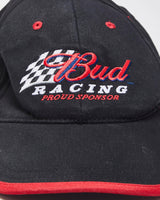 Vintage Y2K 00s Budweiser Racing Canvas Velcro Baseball Cap - OS