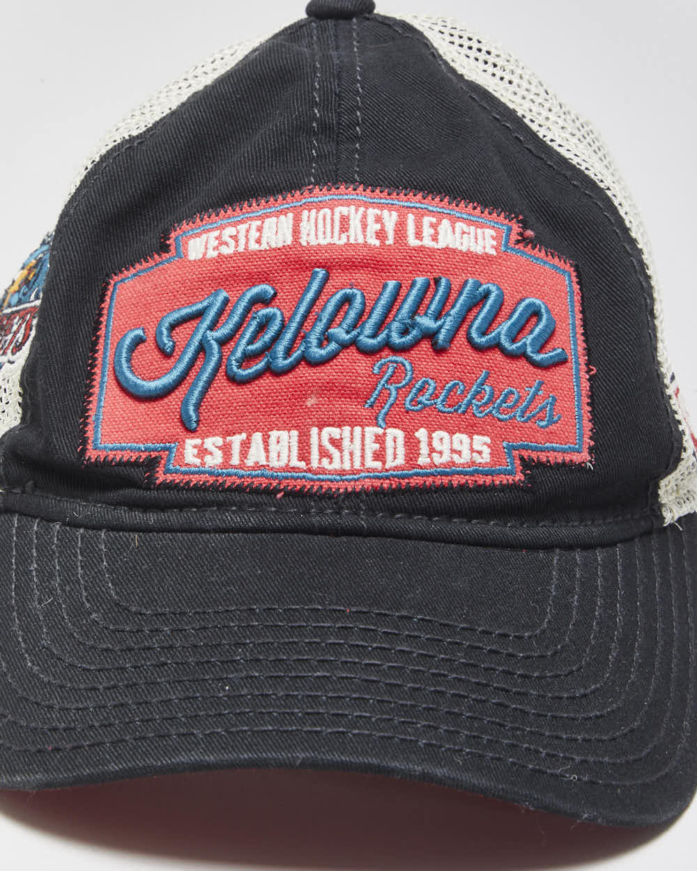 Vintage CCM Kelowna Rockets WHL Canvas Trucker Hat - OS