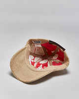 Vintage Roxy Linen Straw Velcro Baseball Cap - OS