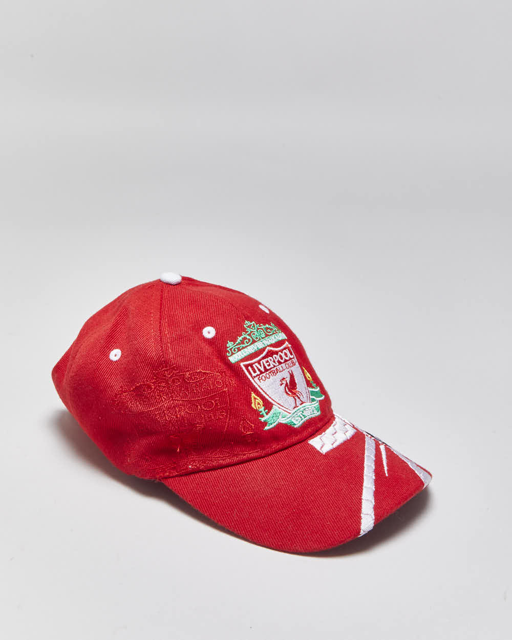 Vintage 1990s Liverpool FC Embroidered Velcro Baseball Cap - OS