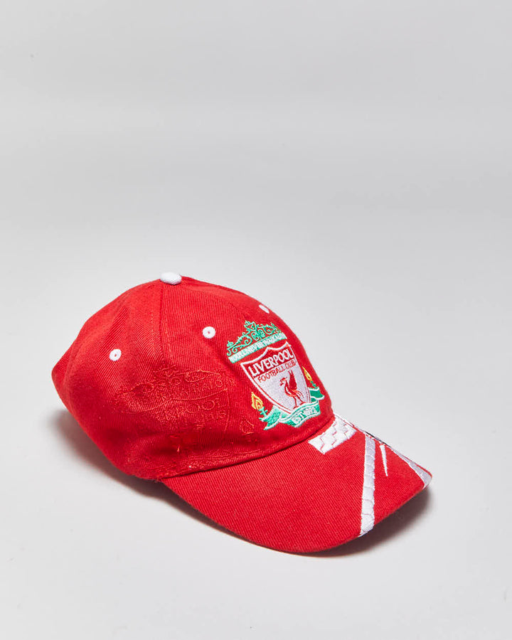 Vintage 1990s Liverpool FC Embroidered Velcro Baseball Cap - OS