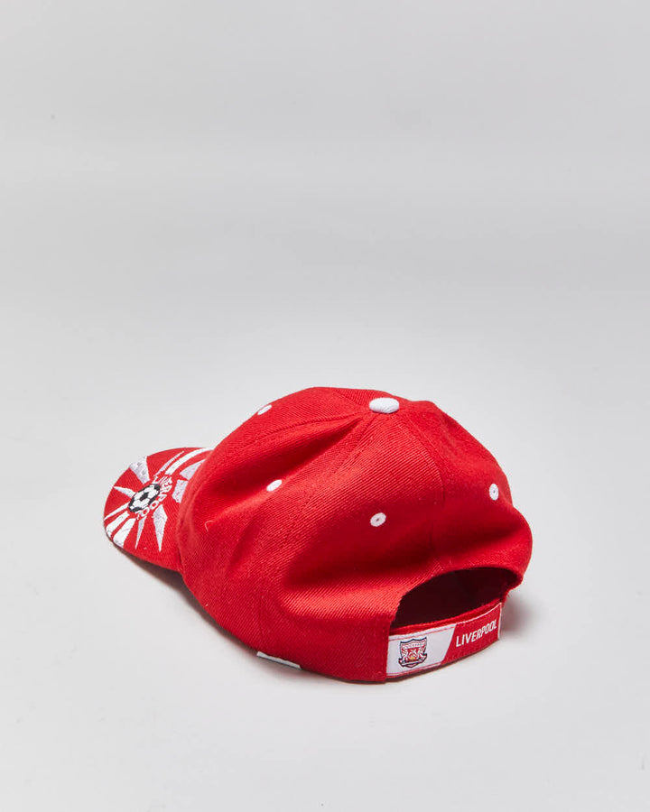 Vintage 1990s Liverpool FC Embroidered Velcro Baseball Cap - OS