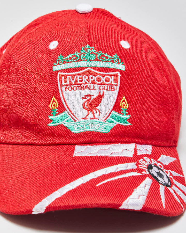 Vintage 1990s Liverpool FC Embroidered Velcro Baseball Cap - OS