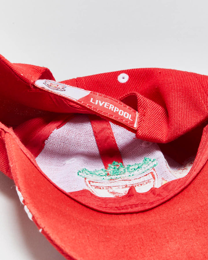Vintage 1990s Liverpool FC Embroidered Velcro Baseball Cap - OS