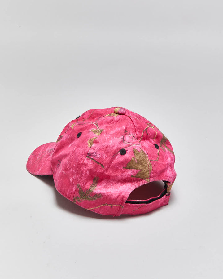 Vintage Y2K 00s Realtree Camo Hot Pink Velcro Baseball Cap - OS