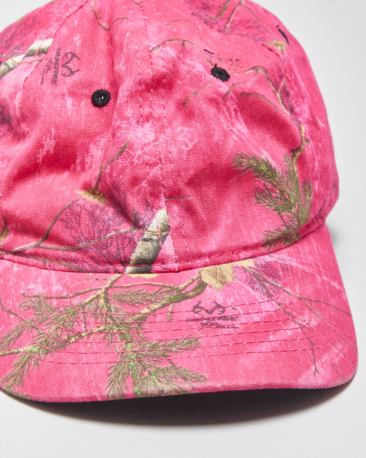 Vintage Y2K 00s Realtree Camo Hot Pink Velcro Baseball Cap - OS
