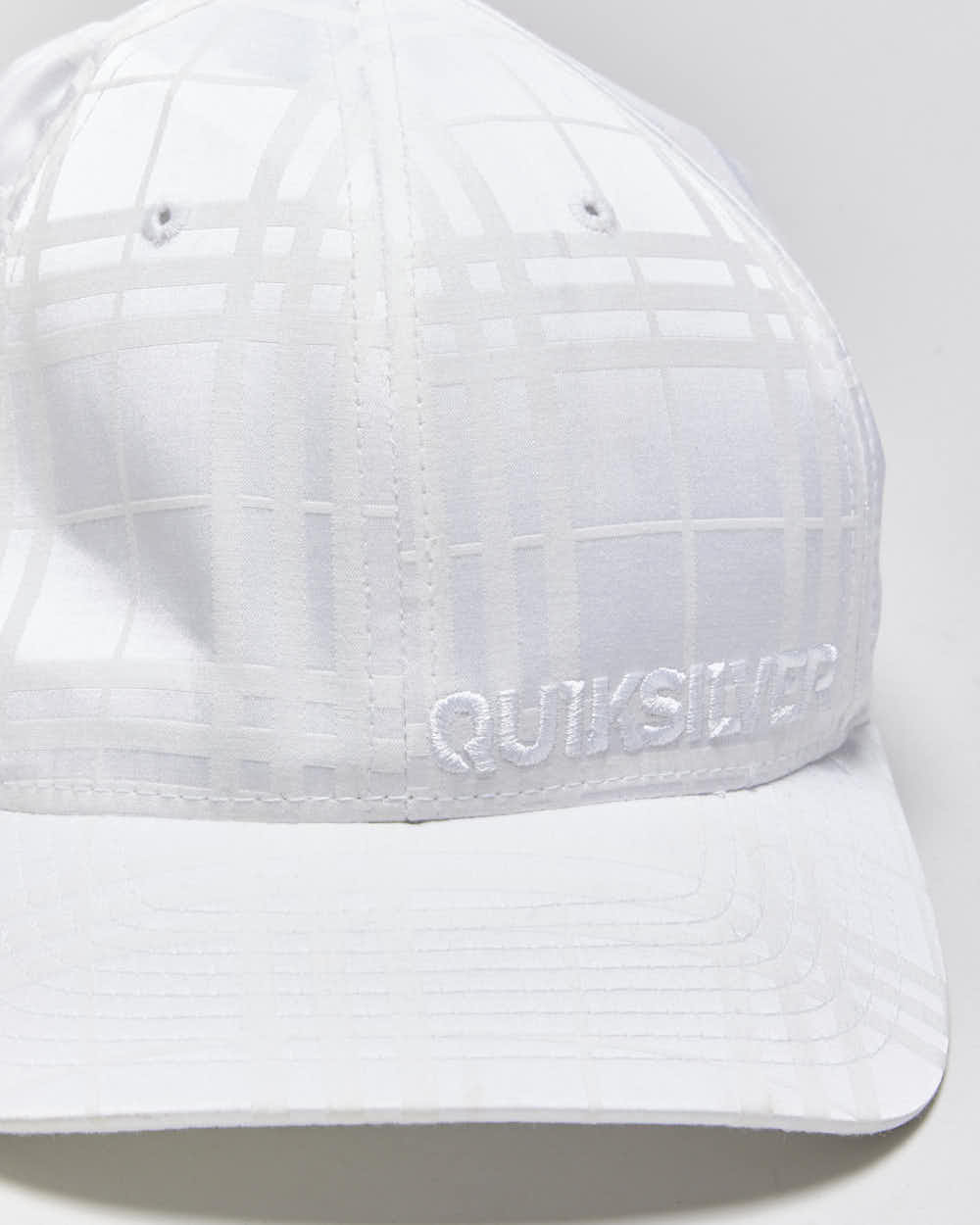 Vintage Y2K 00s Quiksilver Nova Check FlexFit Baseball Cap - OS