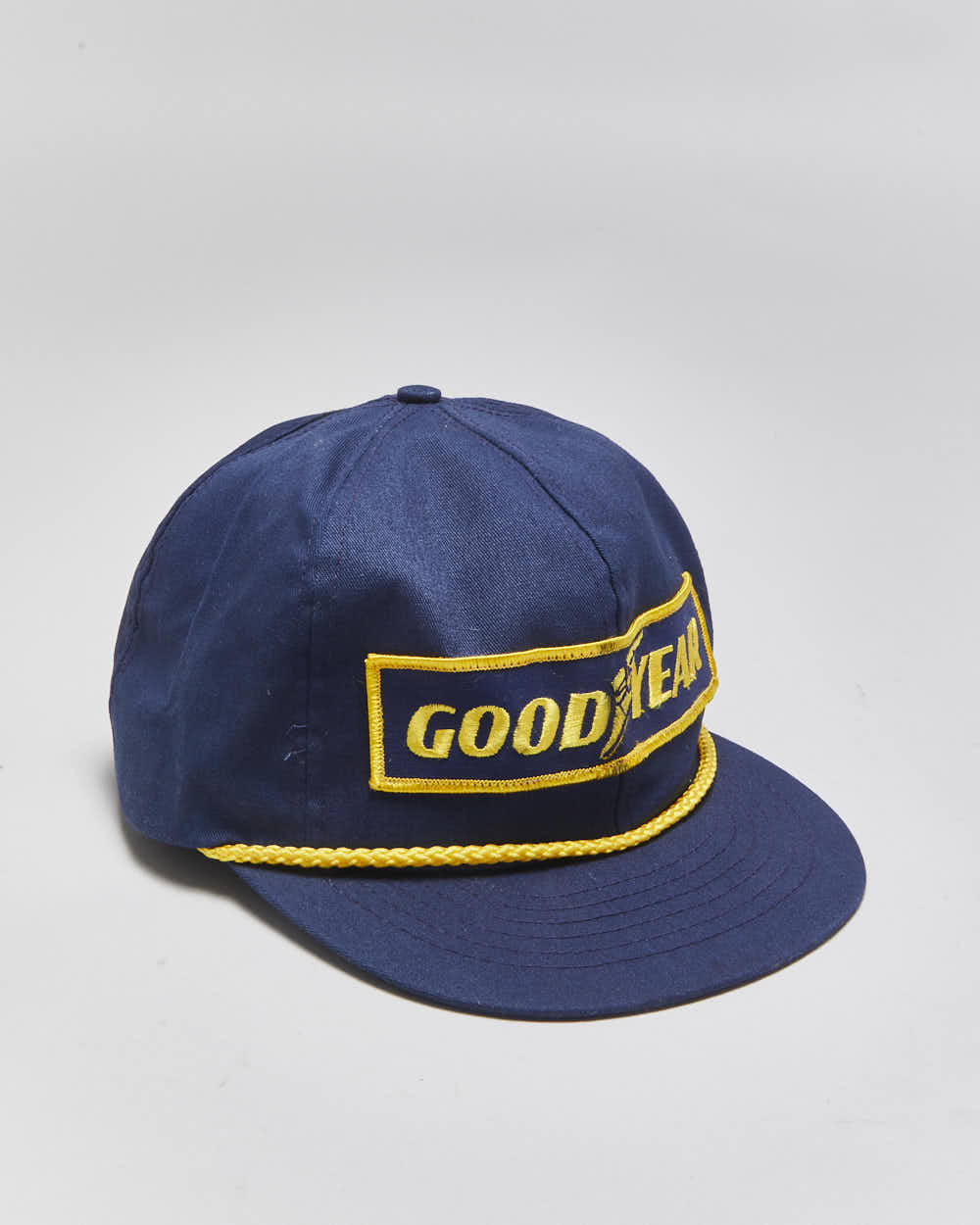 DS Vintage 1990s Good Year '#1 In Racing' Swingster Made In USA Rope Peak Trucker Hat - OS