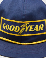 DS Vintage 1990s Good Year '#1 In Racing' Swingster Made In USA Rope Peak Trucker Hat - OS