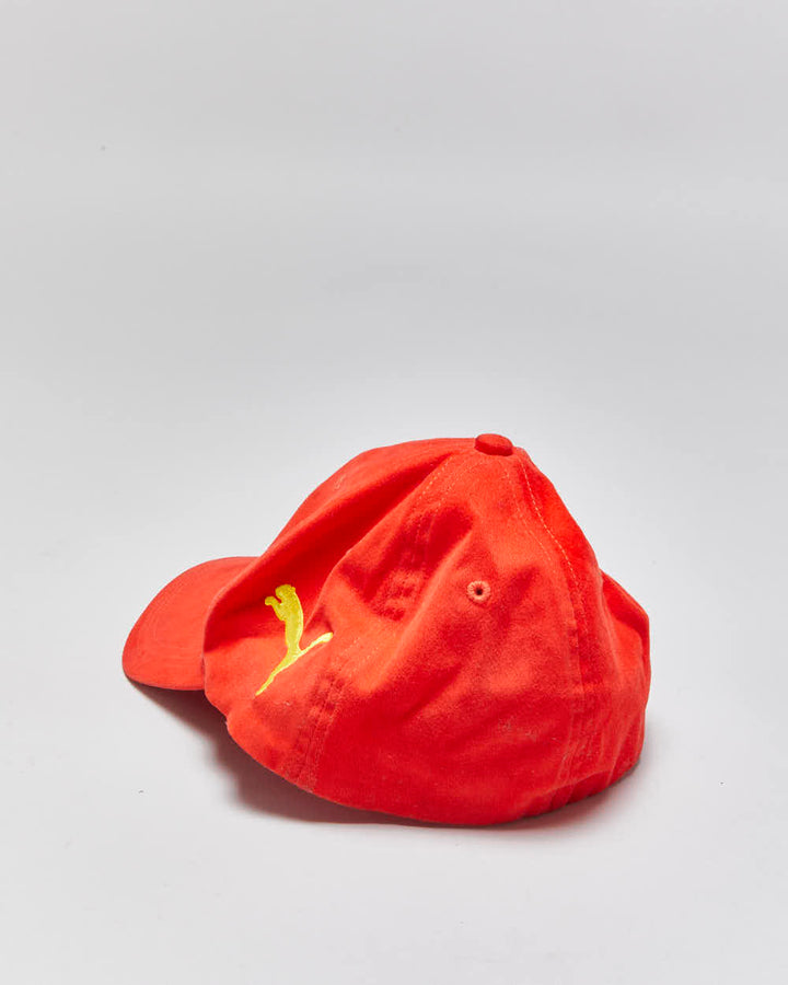 Vintage Y2K 00s Puma Ferrari Embroidered Soft Canvas Flex Fit Baseball Cap - S/M