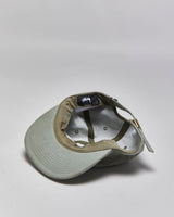 Vintage Stussy Sage Green Stock Lock Canvas Flat Brim Baseball Cap - OS