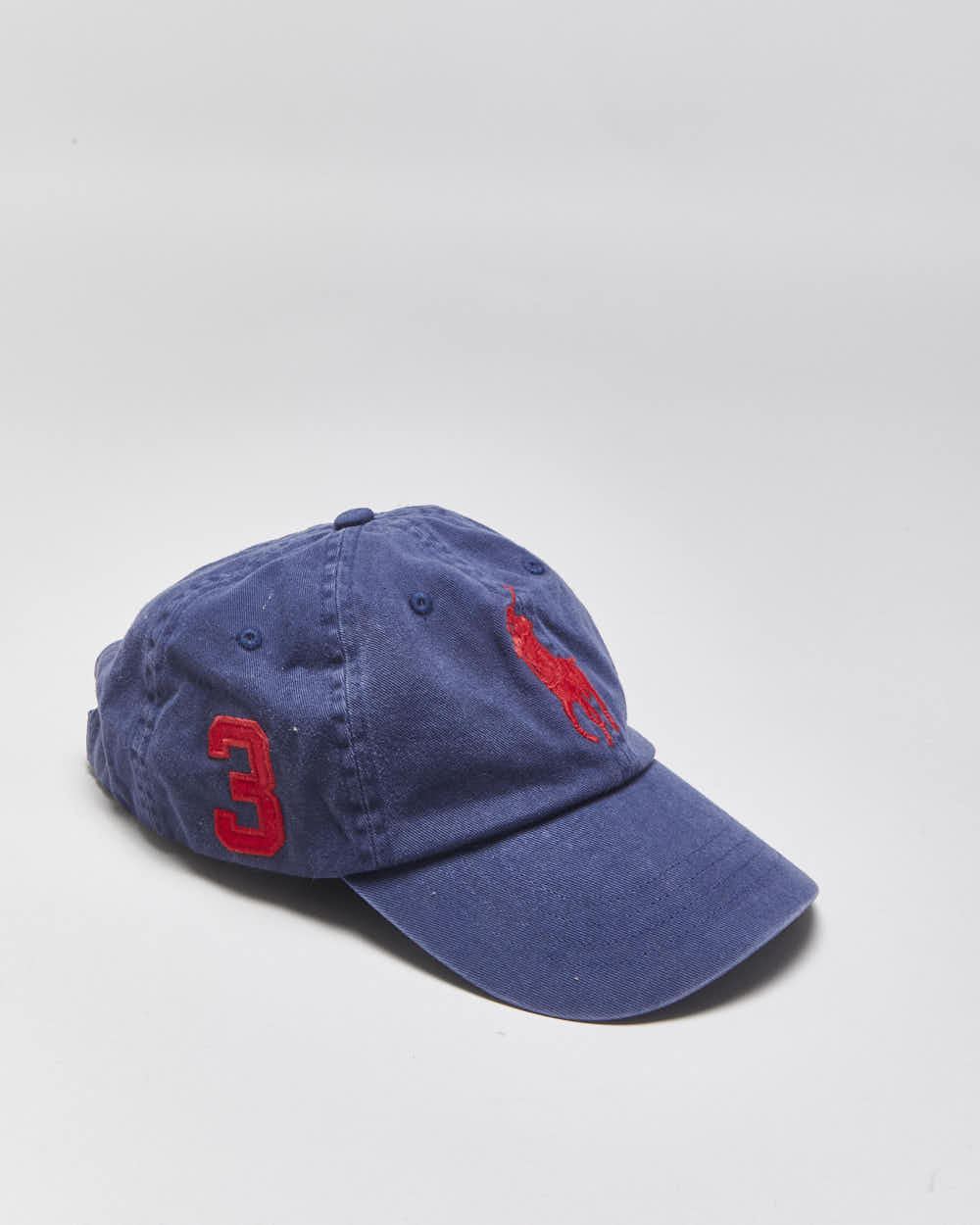 Vintage Y2K 00s Polo Ralph Lauren Big Pony #3 Chino Baseball Cap - OS